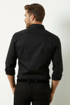 Bradfield Tuxedo Linen Shirt - Black
